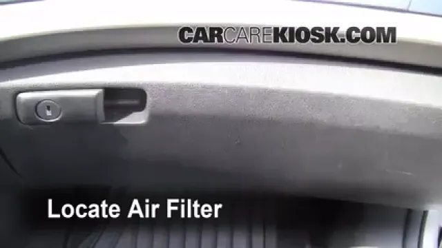 2008 Honda Accord EX-L 3.5L V6 Sedan (4 Door) Filtre à air (intérieur) Changement